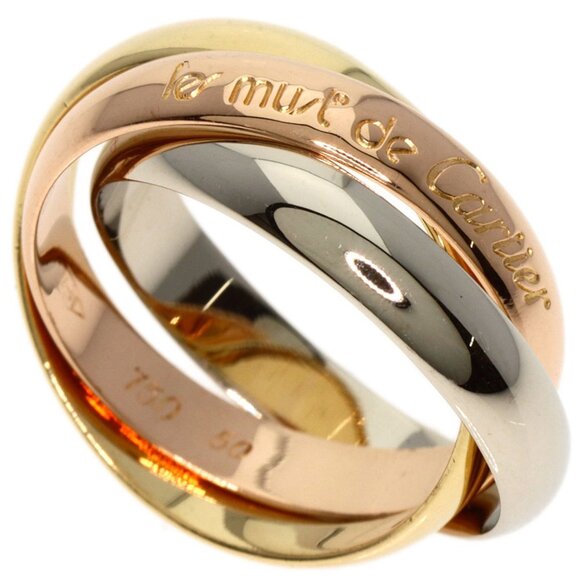 Cartier Jewelry - CARTIER Yellow Gold Trinity Ring #50
